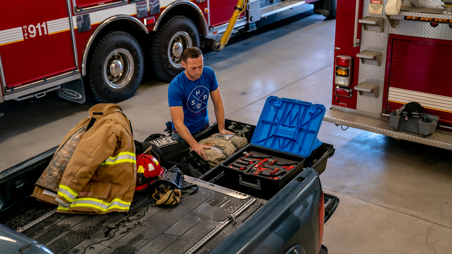 DECKED Drawer Storage System: Firefighter and Public Service