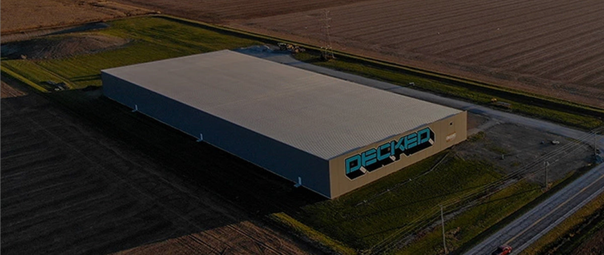 DECKED factory in Ohio drone shot.