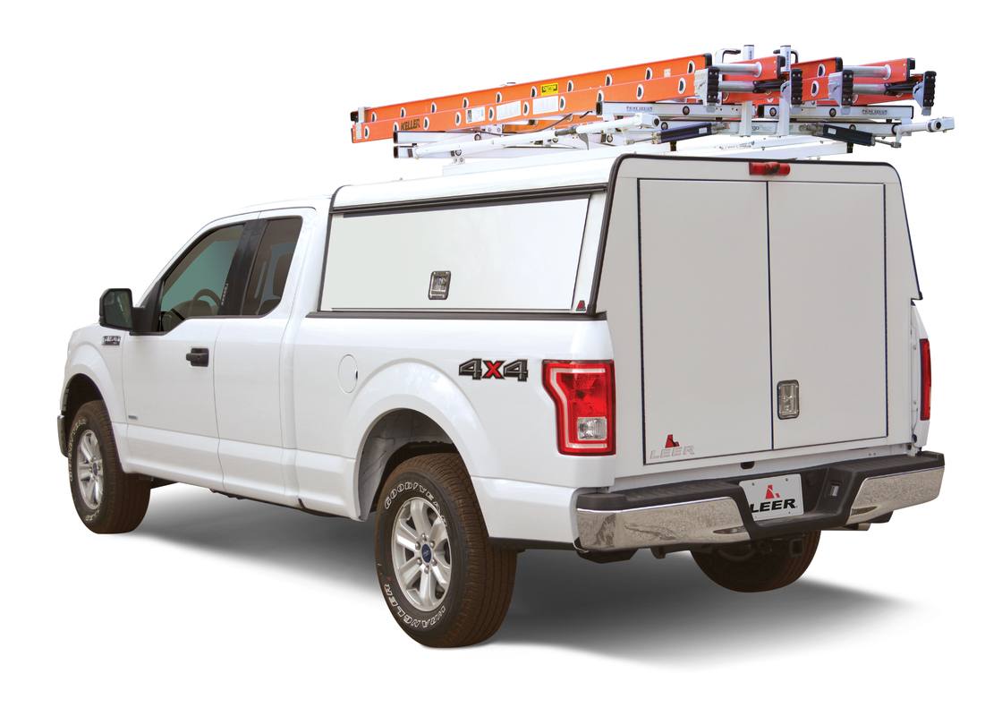 Aluminum Truck Cap & Topper Ladder Roof Rack for Pickup Camper Shell Heavy  Duty