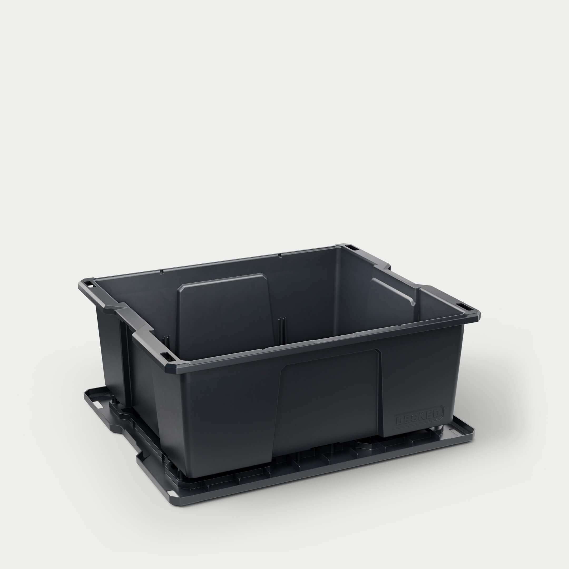 Black D-co bin open