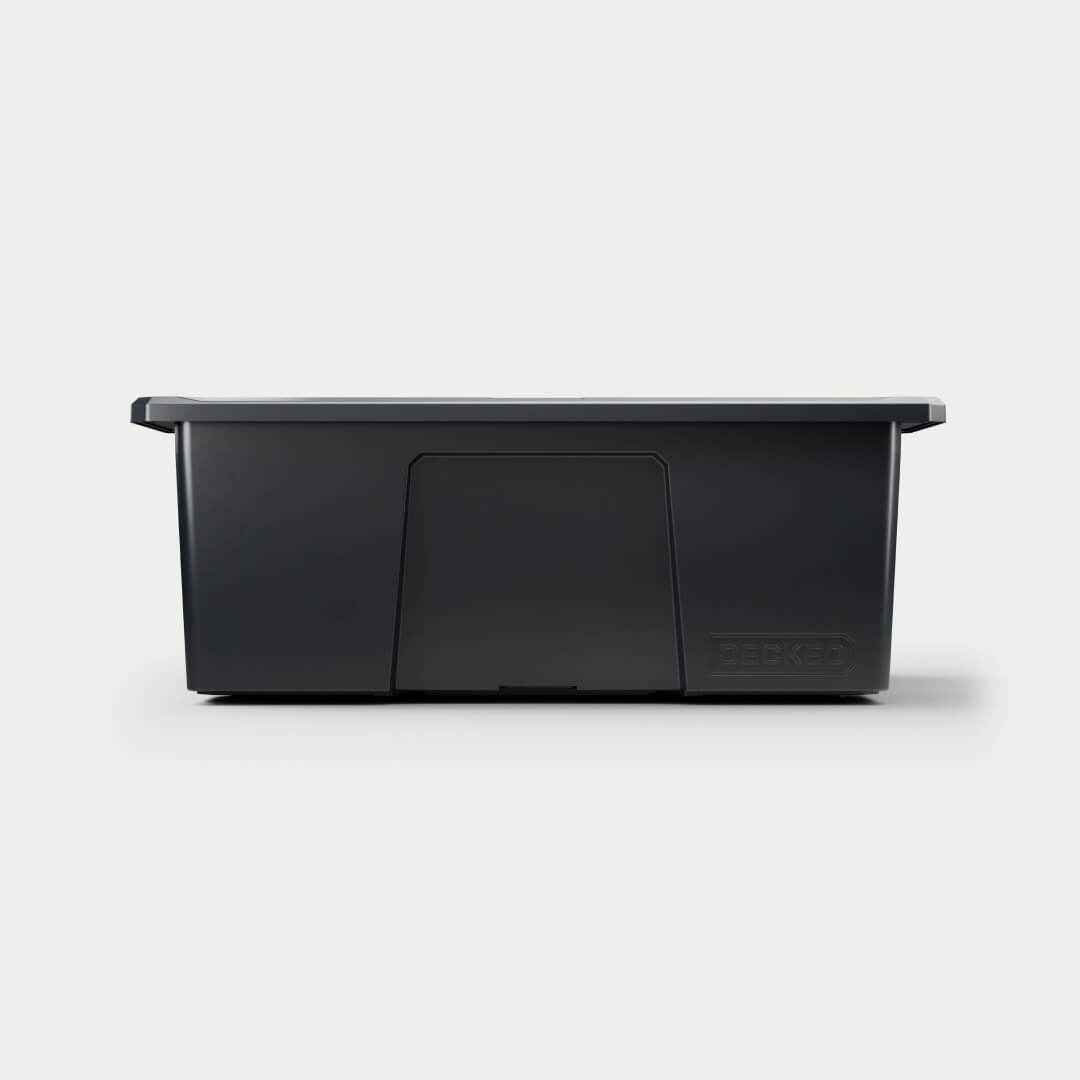 Front facing view of black Payloader