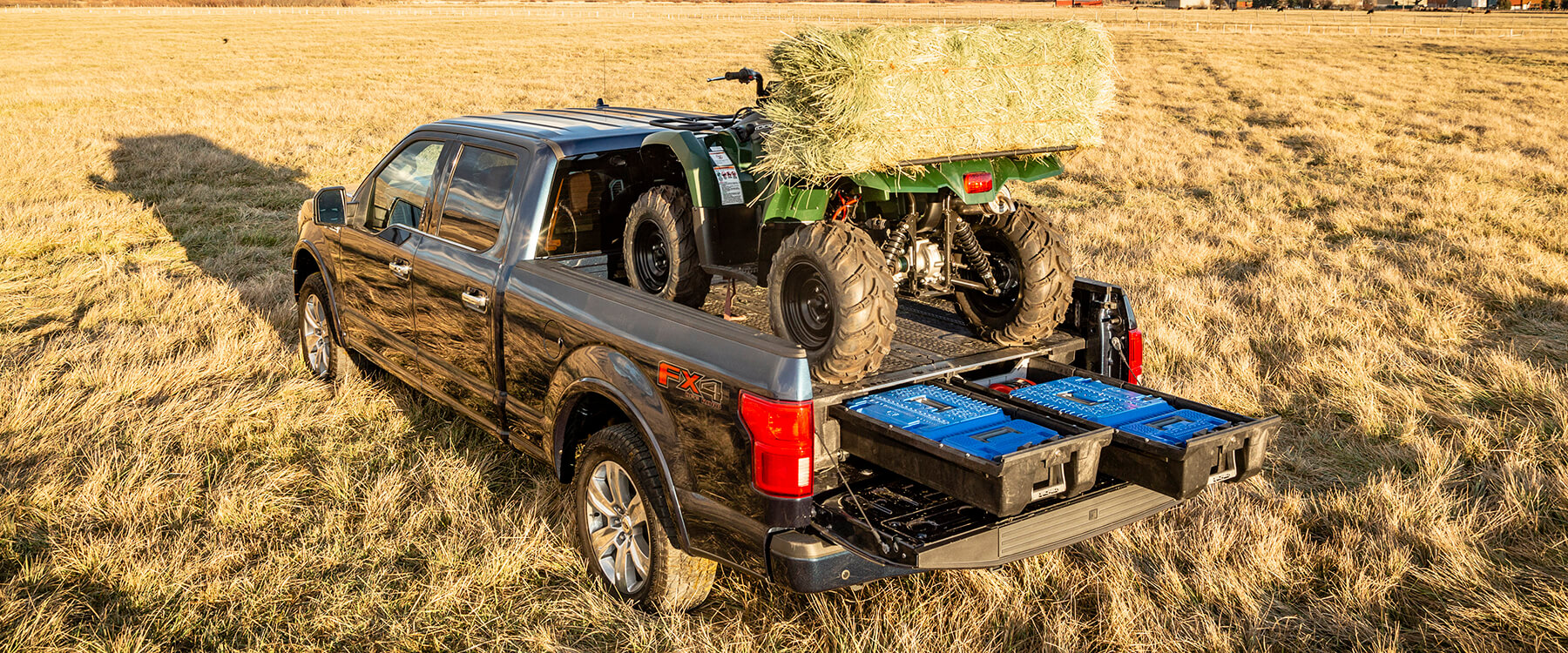 decked storage for atv