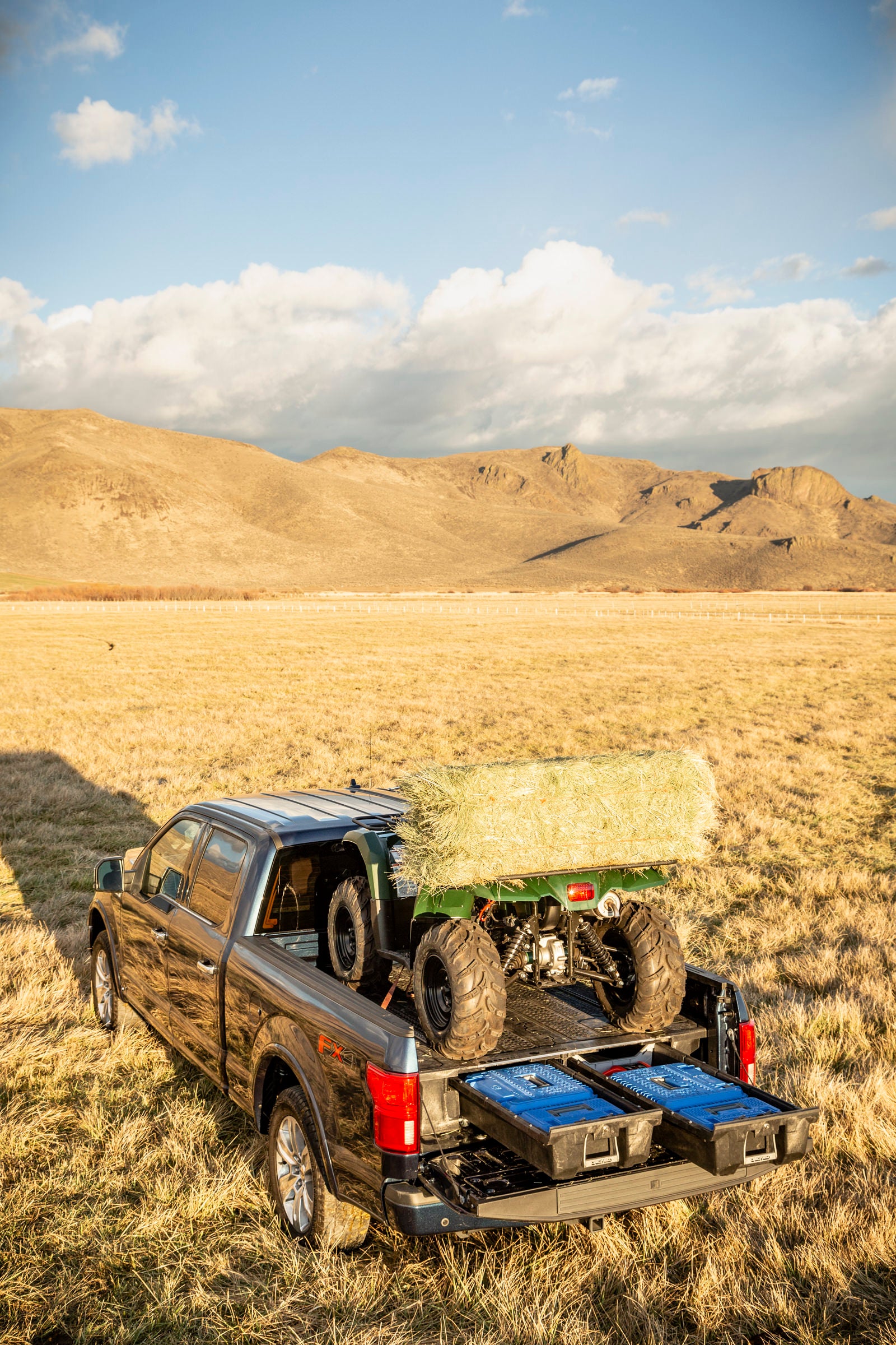 decked storage for atv