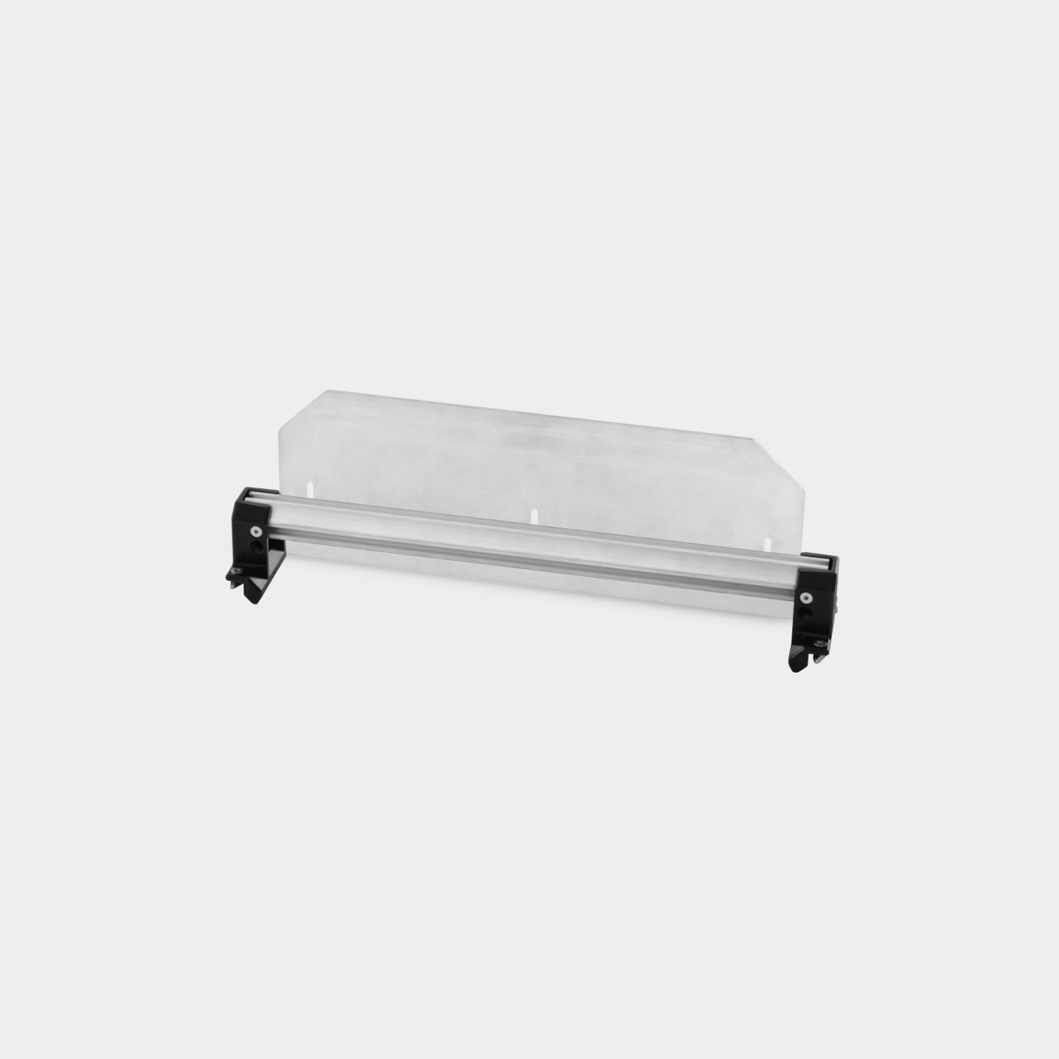 A Crossbar with a Divider mounted to it. The Crossbar and Divider spans the width of the CargoGlide 600 to make the tray of your CargoGlide configurable to your needs. The Divider adds a height to your Crossbar and is adjustable up and down.