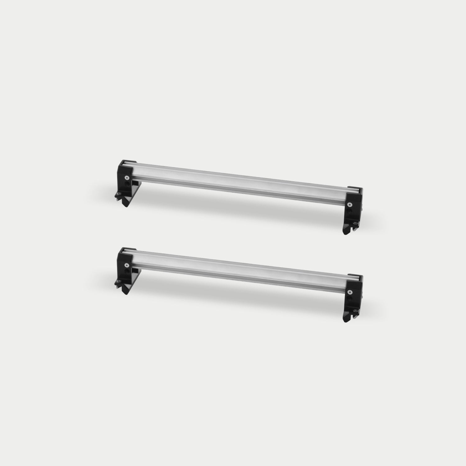 Two Crossbars that span the width of the CargoGlide 600 (half-width model) to make the tray of your CargoGlide configurable to your needs.