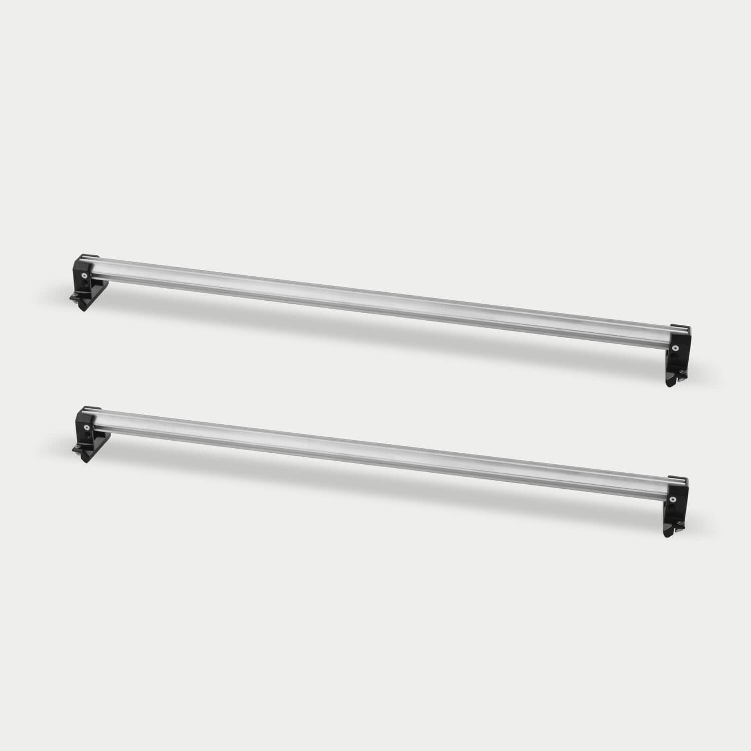 Two Crossbars that span the width of the CargoGlide to make the tray of your CargoGlide configurable to your needs.