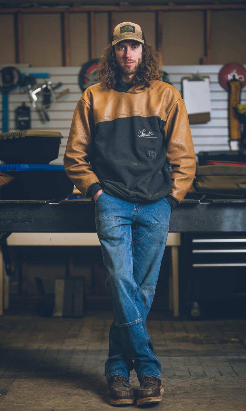 Jackson in his workshop.