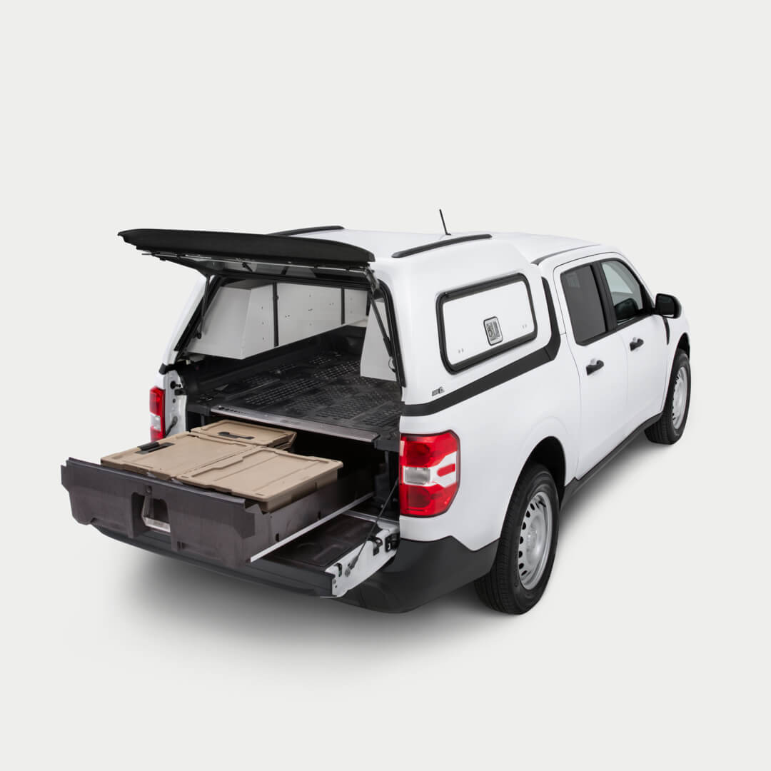 A Maverick with a bed cap and Drawer System.