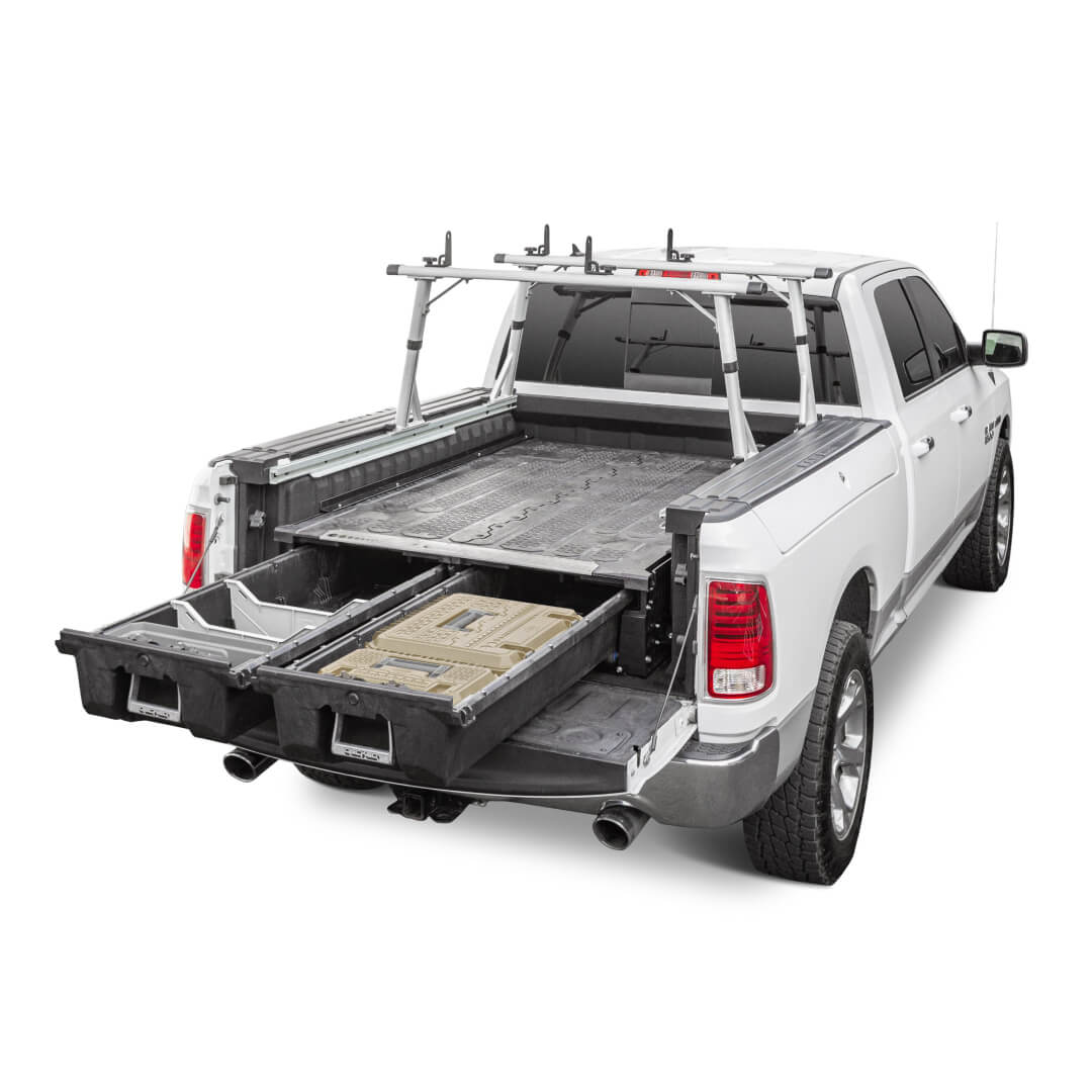 Full-size Drawer System in a RamBox truck with accessories