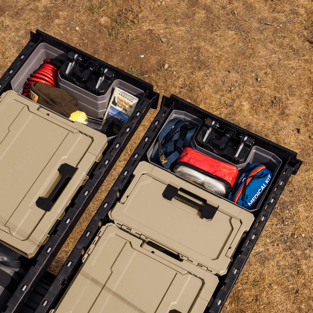 Two Drawers open with two Drawerganizers installed