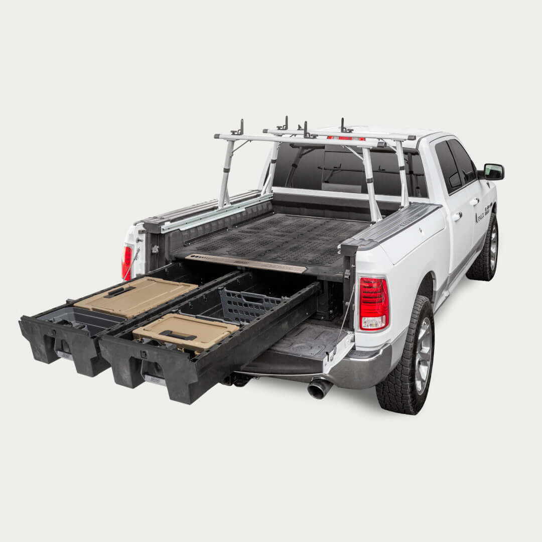 A fleet truck with a full-size drawer system.