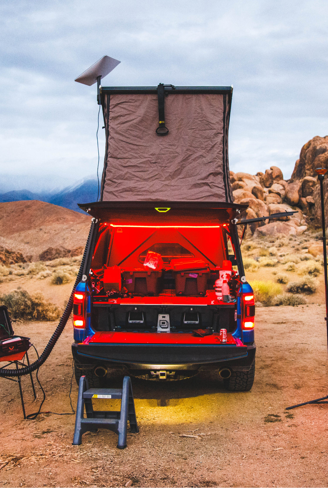 Ram Rebel and open Go Fast Camper