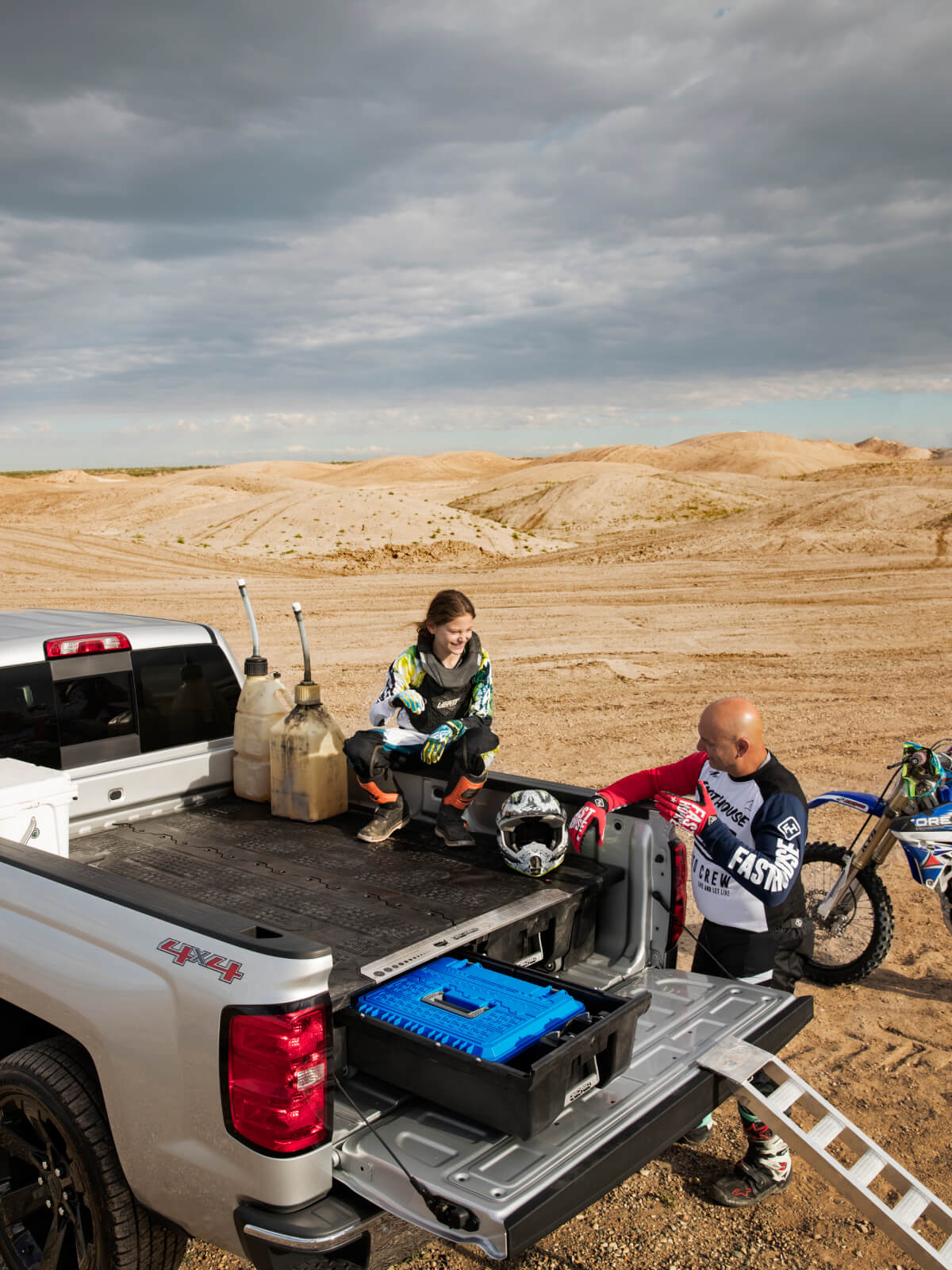 drawer system showing organization of dirt biking gear