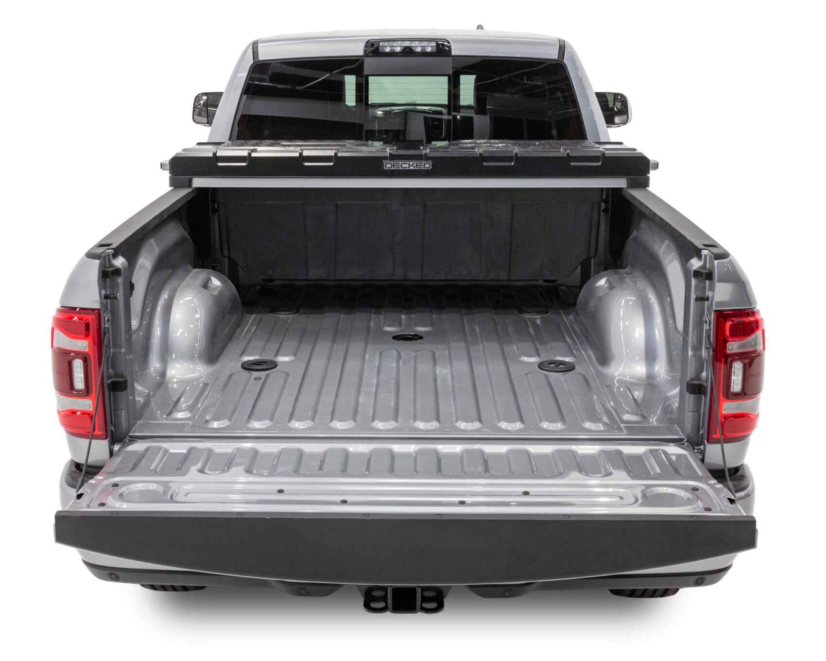 Studio image of Tool Box in back of truck