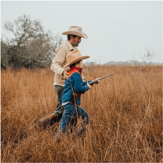 JT VanZant hunting with his son.