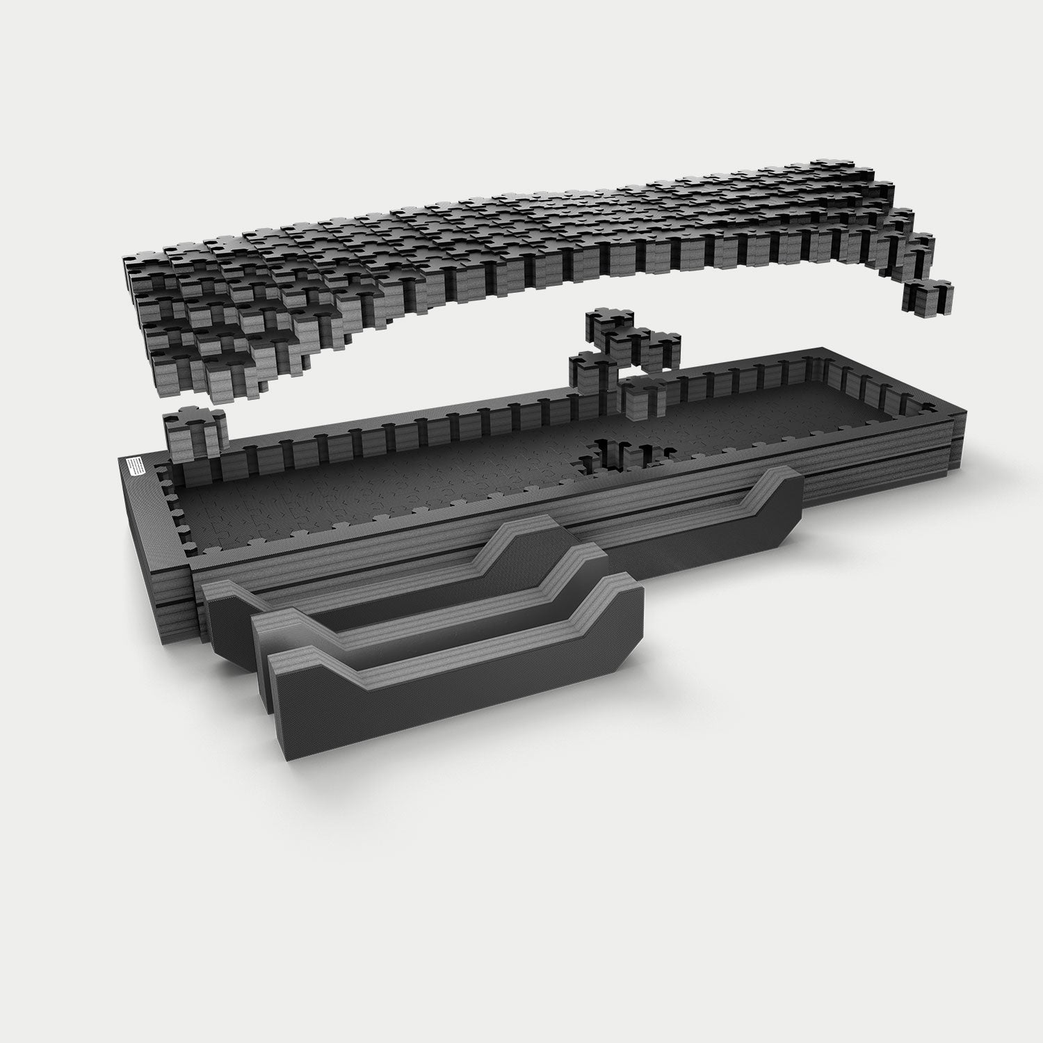 Piecekeeper PuzzleFoam for a midsize, long bed truck.