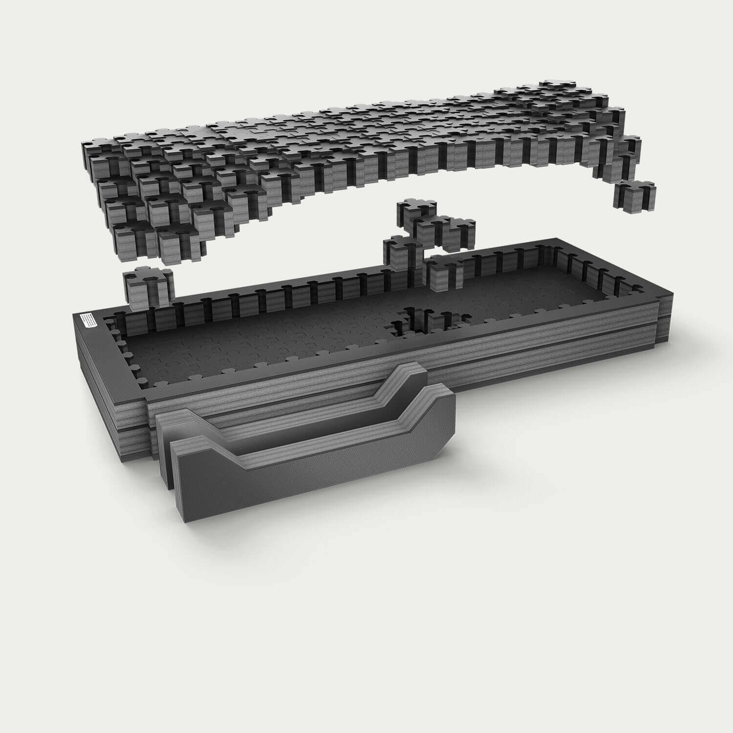 Piecekeeper PuzzleFoam for a midsize, short bed truck.