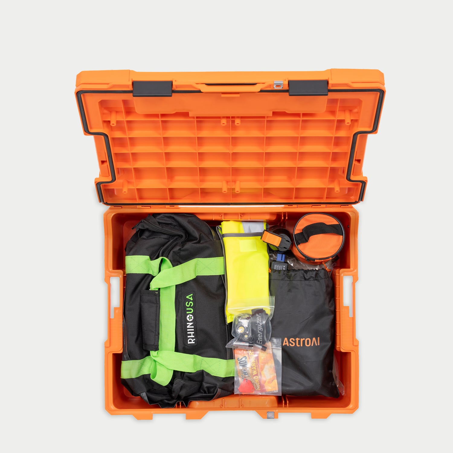A look inside of the Roadside OS Kit for roadside emergencies.