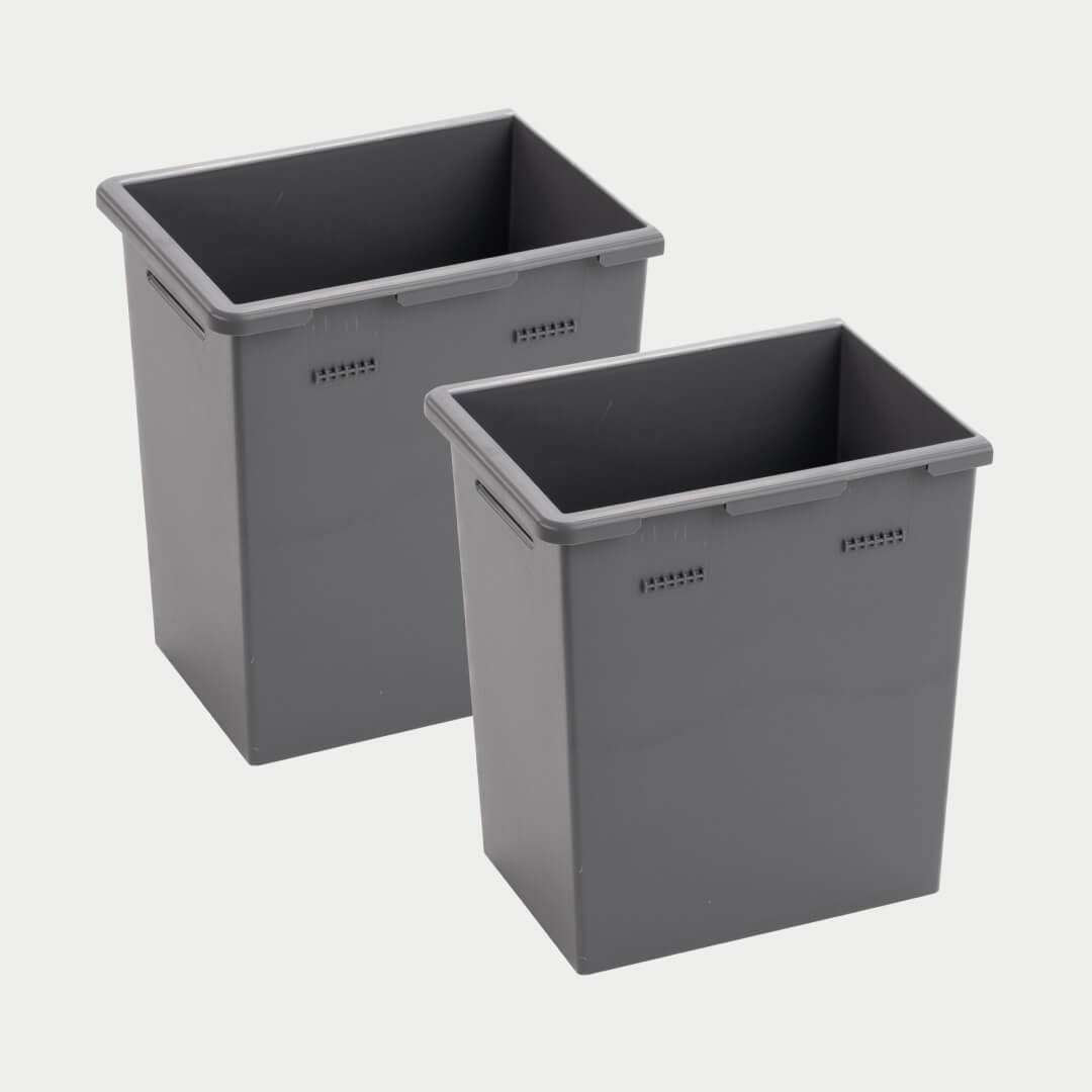 Set of two deep Stash Bins