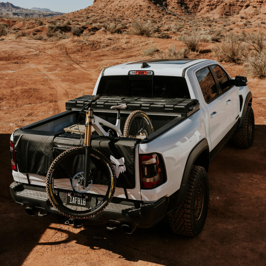 Truck Tool Box in truck in desert