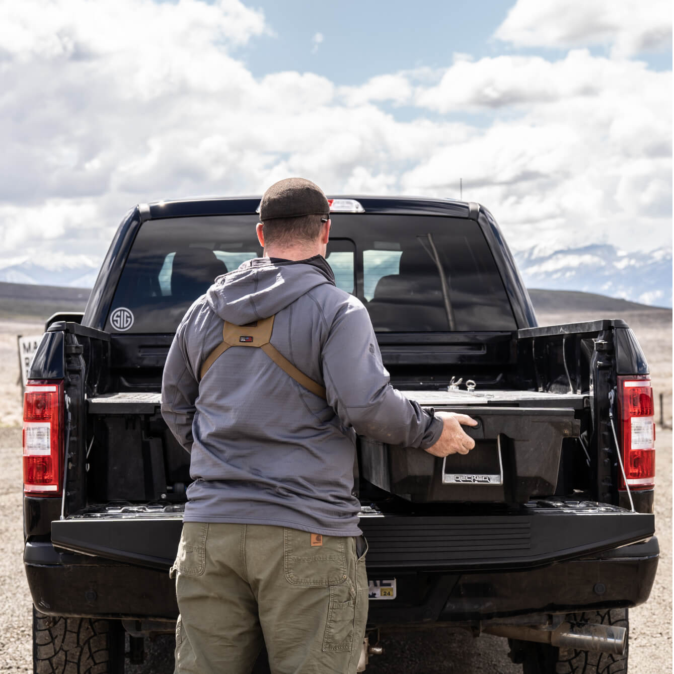 James Nash closing his DECKED Drawer System