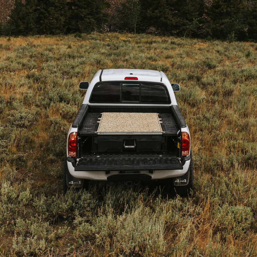 Traction mat on top of a midsize Drawer System