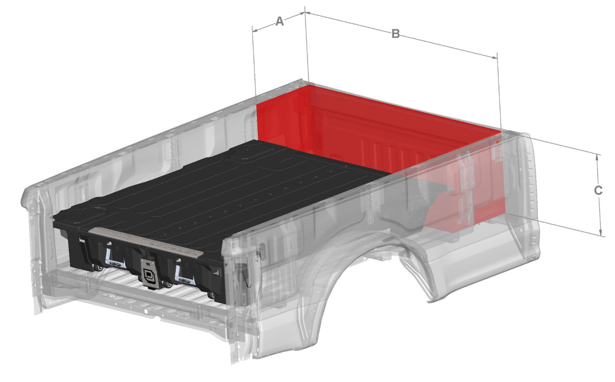 DECKED Integrations for 8' Pickup Truck Beds: Toolboxes and Transfer Tanks