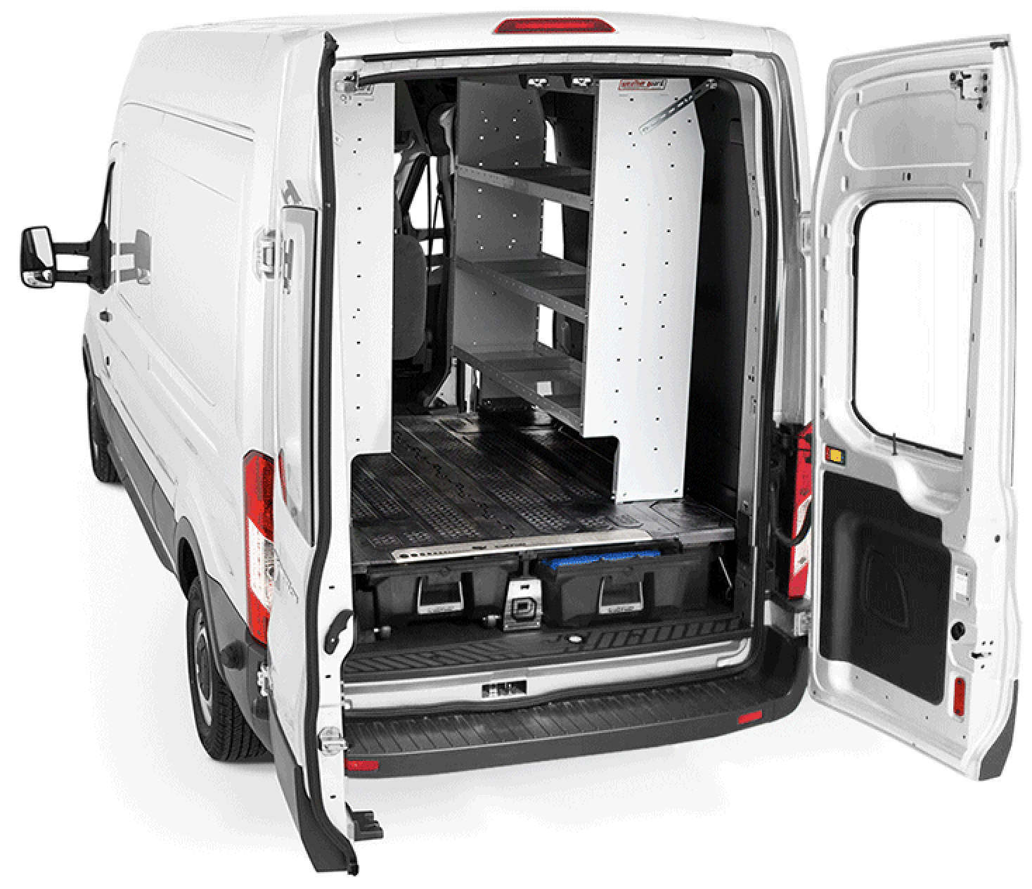 DECKED Cargo Van Systems Compatible with Shelving and Racking Units