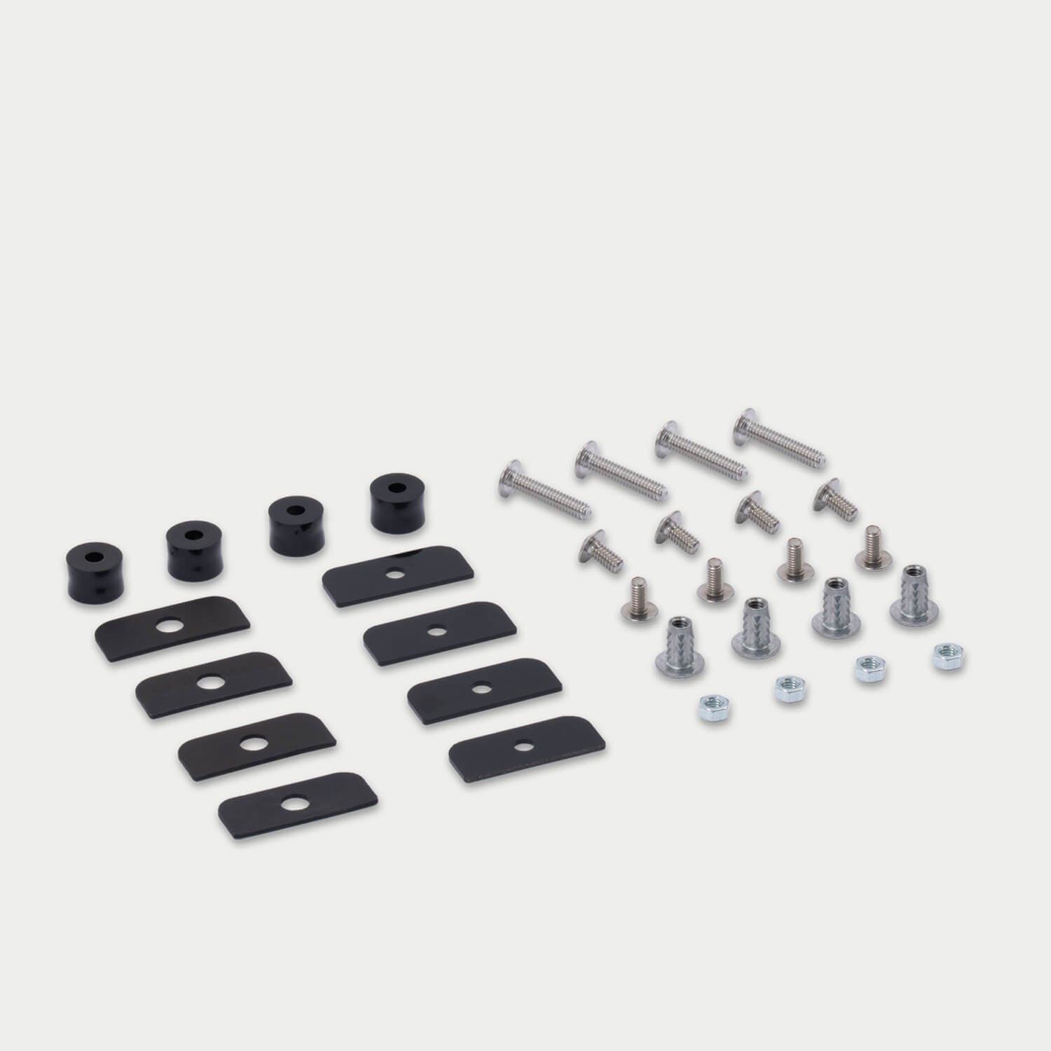 [A0034-CTRK] All of the nuts and bolts that make up the D-co Mounting Kit to CargoGlide for Honcho storage case.