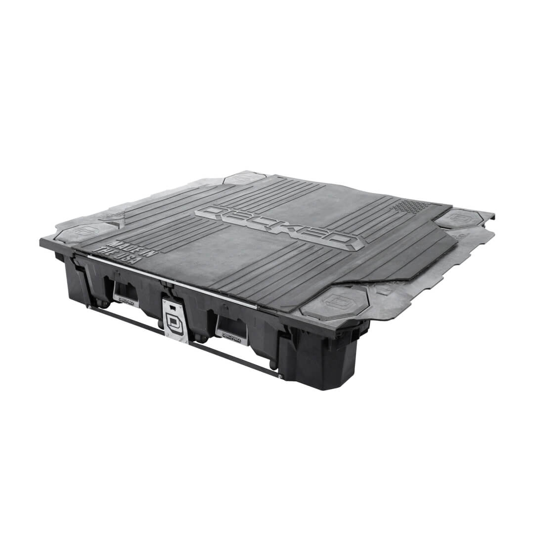[AD18BEDMAT] Truck Bed Battle Mat on top of a Drawer System studio imagery