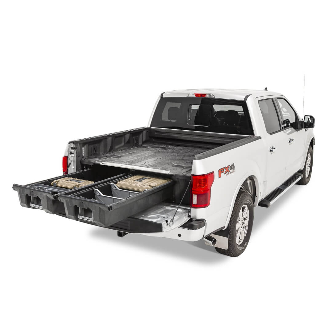 Full-size Drawer System in truck with accessories