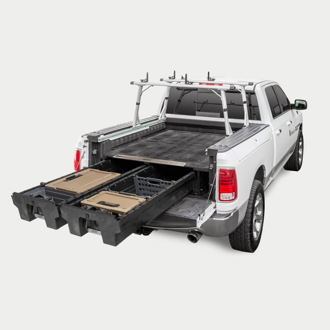 Truck Bed Fishing Rod Holder and Gear Organizer  Decked truck bed, Truck  bed storage, Truck bed
