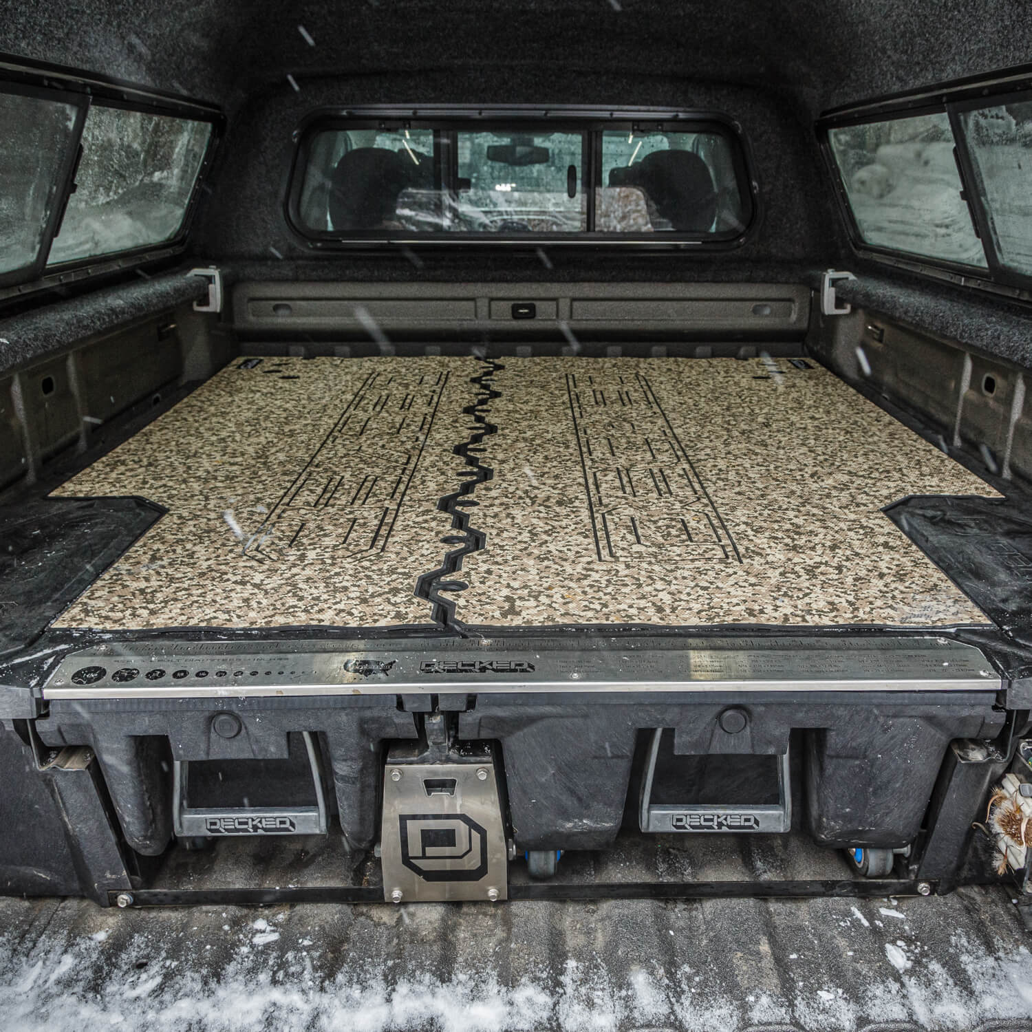 View of a Traction Mat on top of a midsize Legacy Drawer system