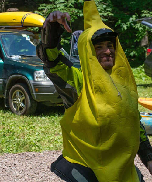 Man in a banana costume