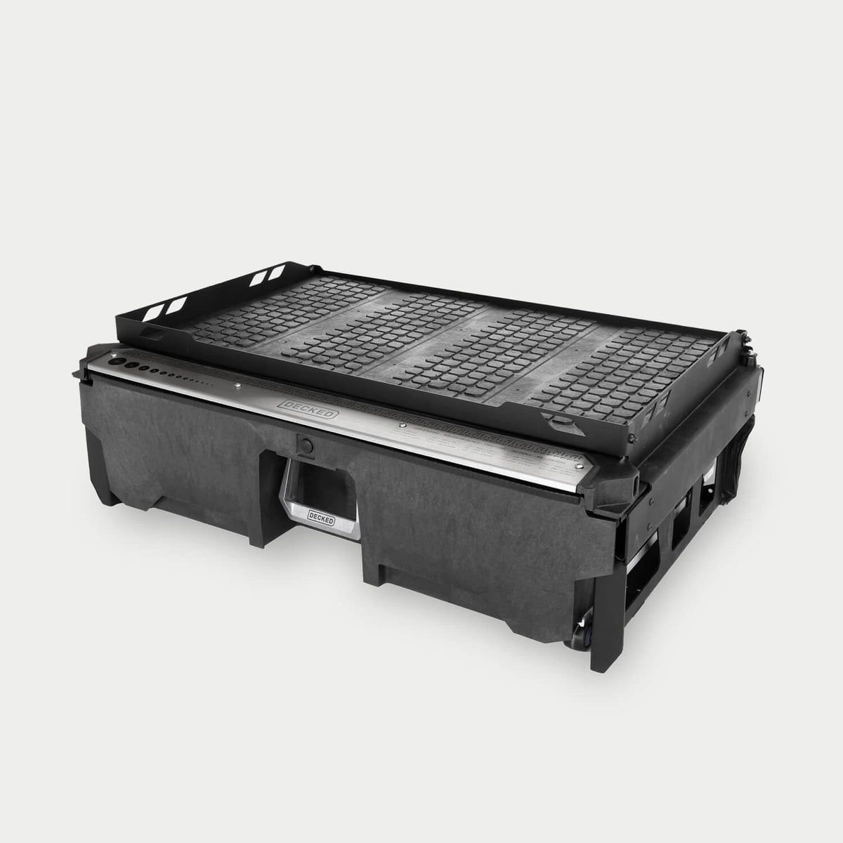 A DECKED Drawer System for FJ Cruiser on a white background.